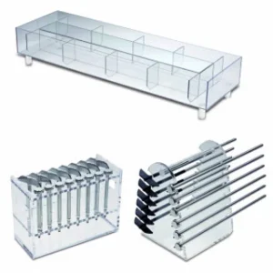 Giá đỡ và khay rửa hoà tan
